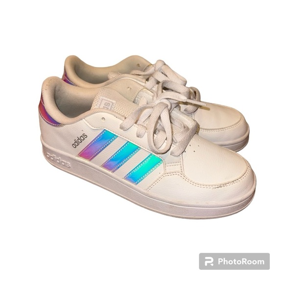Adidas Breaknet youth size 4 court Shoes Sneakers - Picture 1 of 5